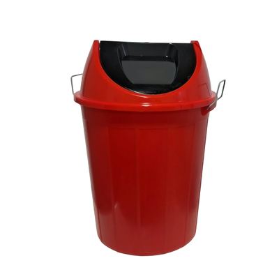 Red Swing-Lid Dustbin 32L