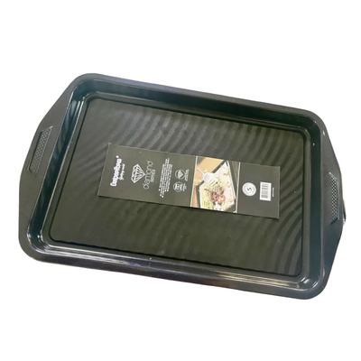 Non-stick flat baking tray with handles