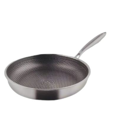 Honeycomb Stainless Steel Frying Pan 22cm