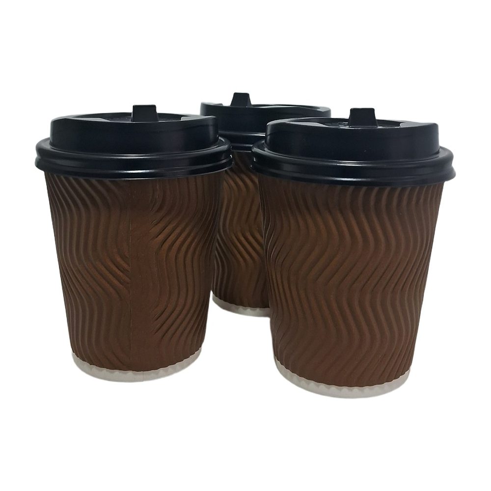 PAPER CUP RIPPLE 250ML 5PCS