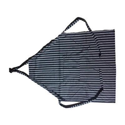 Striped Bib Apron with Pocket