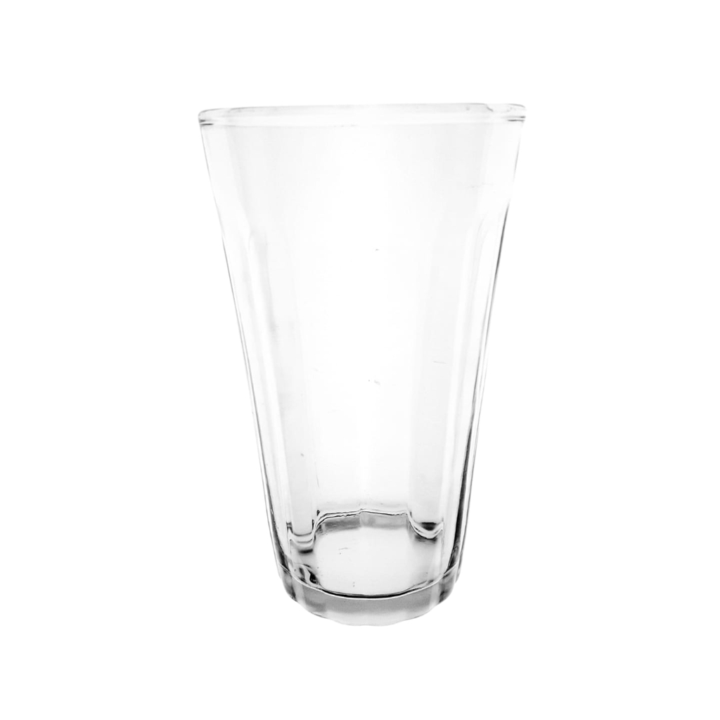 (1012) GLASS TUMBLER 300ML
(HEIGHT:17.9CM MOUTH DIAMETER:7.3CM)