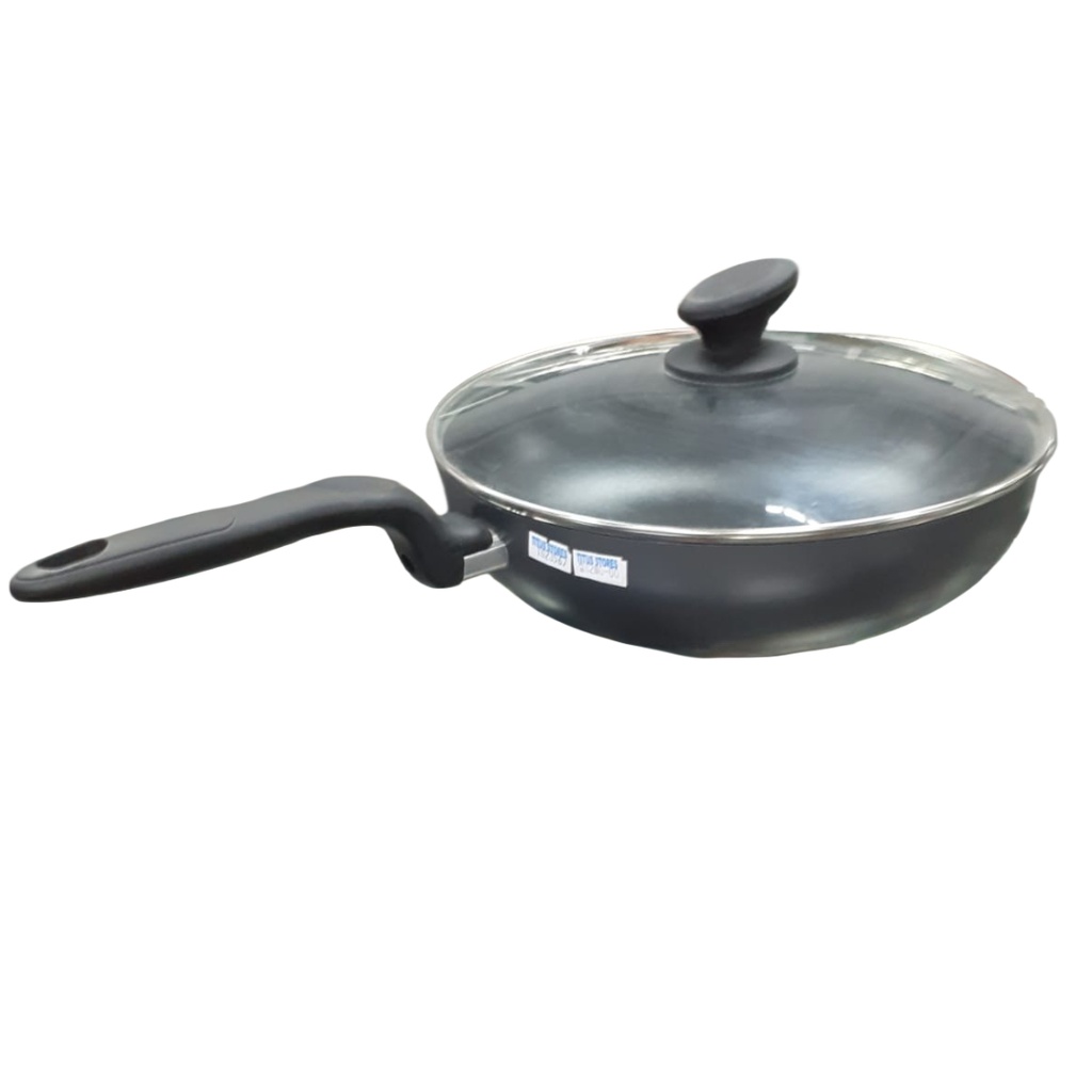 N/S WOK  L/HANDLE 28CM