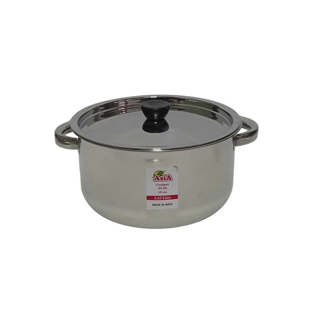 S/S SAUCE PAN 18CM S/S LID 2.25L D/H