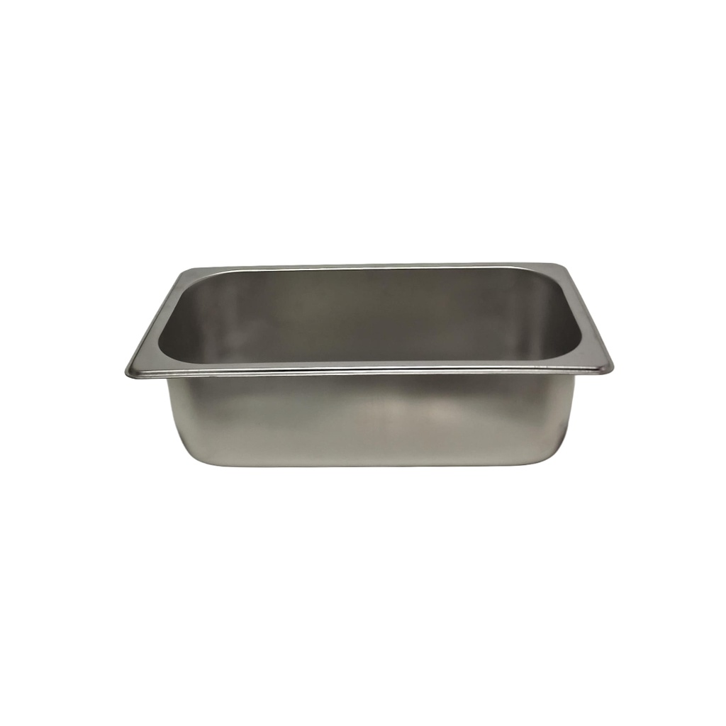9000268 16475-8 S/S GN PAN 1/3*10 (4”) W/OUT LID 144-10 3064 LENGTH 32.5CM WIDTH 18CM HEIGHT 10CM)