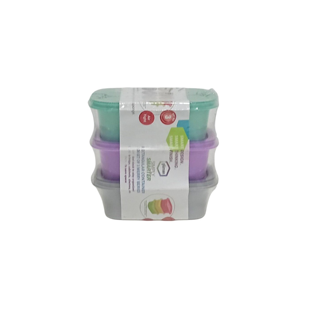 GL0016 MERRY RECT CONTAINER SET 3PCS 10433-M