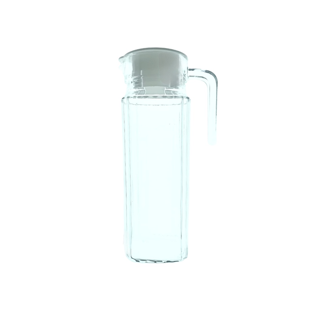 YJH-004-1 GLASS WATER JUG L2060301/(Volume:1100ml, Height 23.9CM Diameter 8CM) EH1004-2  