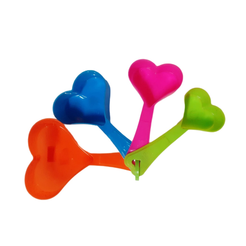 MEASURING CUP 4PCS 2065 0543-36 HEART SHAPE