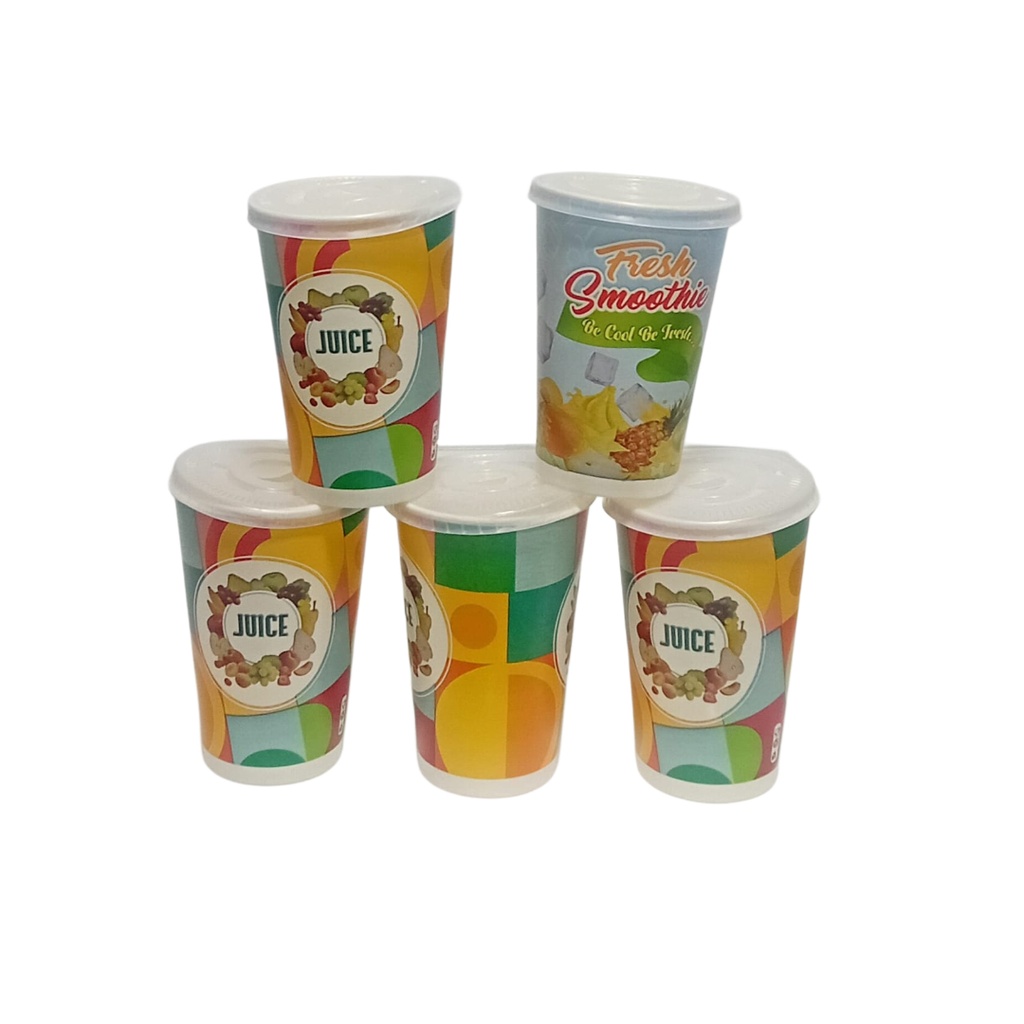 PRINTED PAPER CUPS 400ML 50PCS