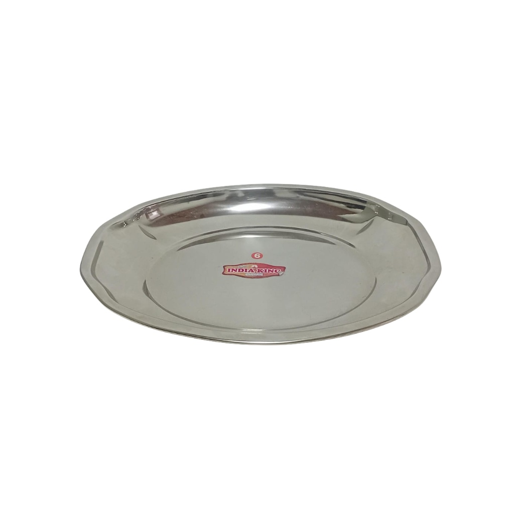 S/S INDIAN TRAY NO 6 (LENGTH 41.5CM WIDTH 33CM)