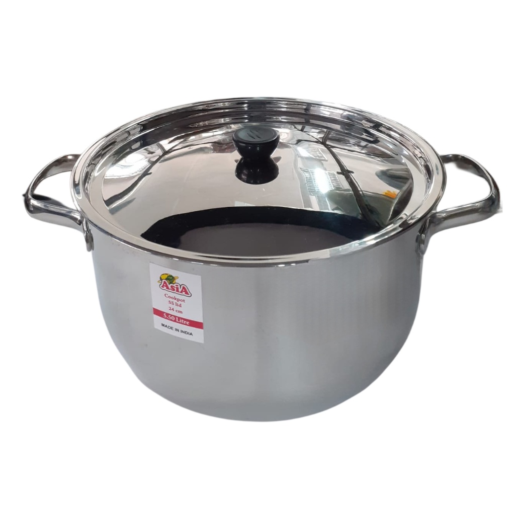 S/S SAUCEPAN 26CM 7.50L D/H