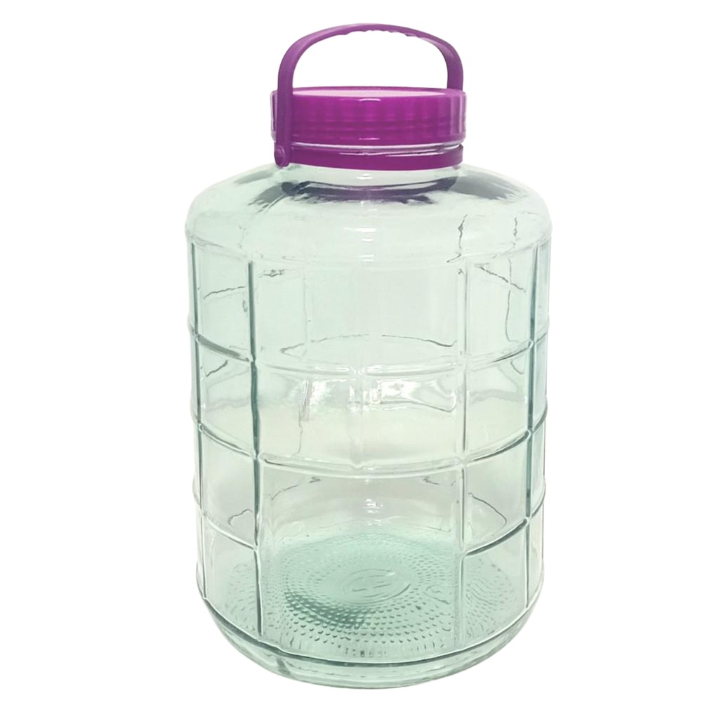 GLASS BOTTLE 12L (HEIGHT 35.5CM DIAMETER 12.5CM )