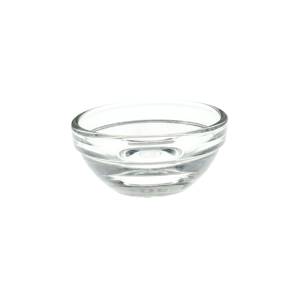 LG 220502 GLASS BOWL (HEIGHT: 2.5CM, DIAMETER: 5.8CM)