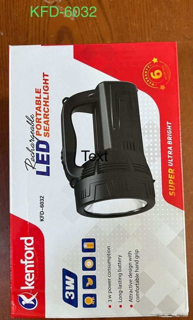 [1039178] KFD-6032 RECHARGEABLE TORCH