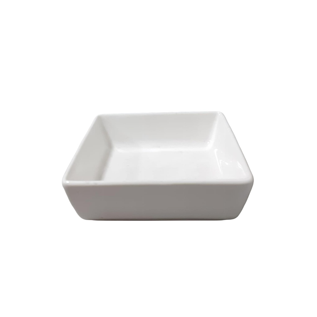 955-4 WHITE CERAMIC DISH