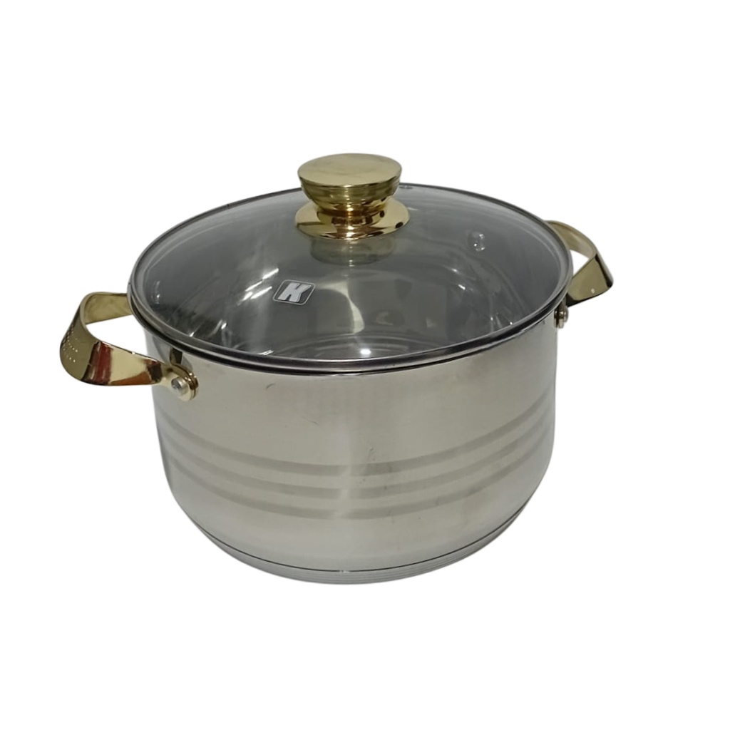 FH-187-24 1661-28 CASAROLE SS GOLD 24CM