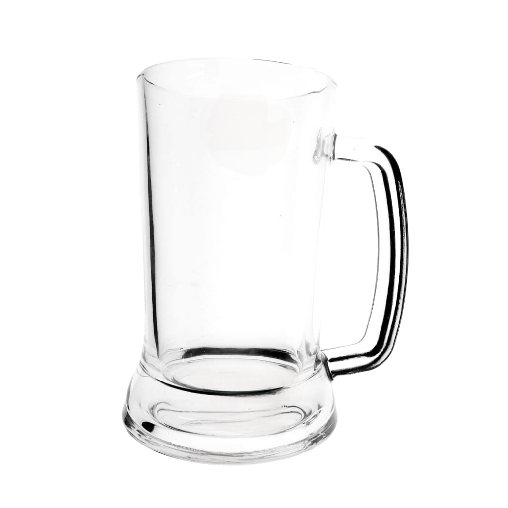 YJ-5818-1 SP GLASS BEER MUG 425ml (HEIGHT: 14CM, DIAMETER: 8CM)