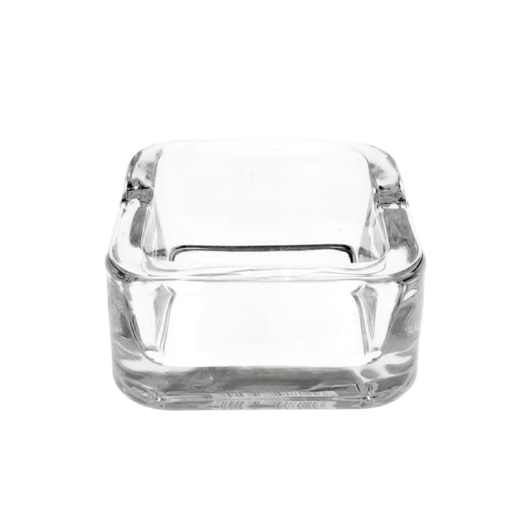 [1040697] YJK-1032-1 GLASS ASHTRAY (HEIGHT: 3.5CM, DIAMETER: 7.2CM)