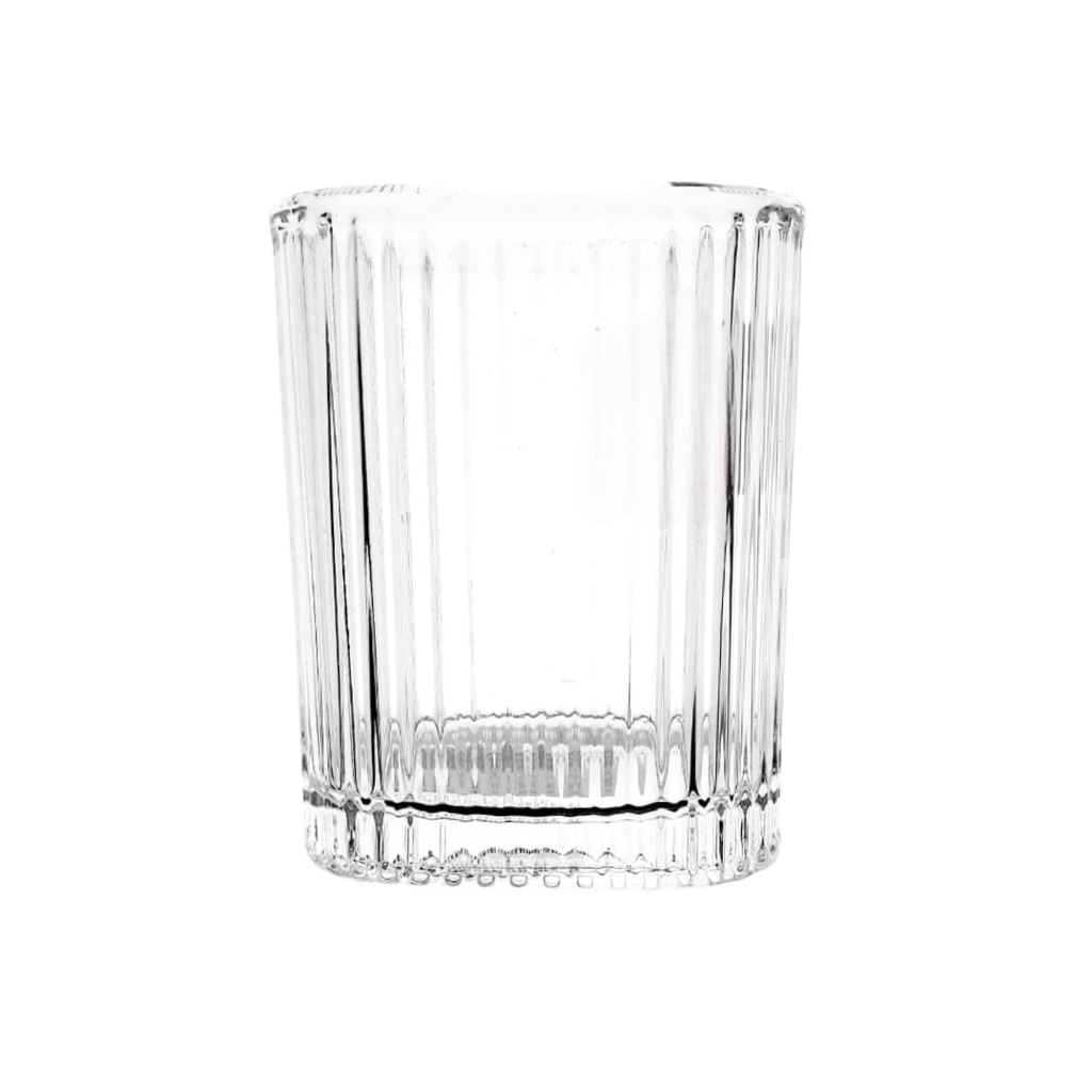 TKB6002B SQ GLASS TUMBLER  200ML (HEIGHT: 8.5CM, DIAMETER: 6.5CM)
