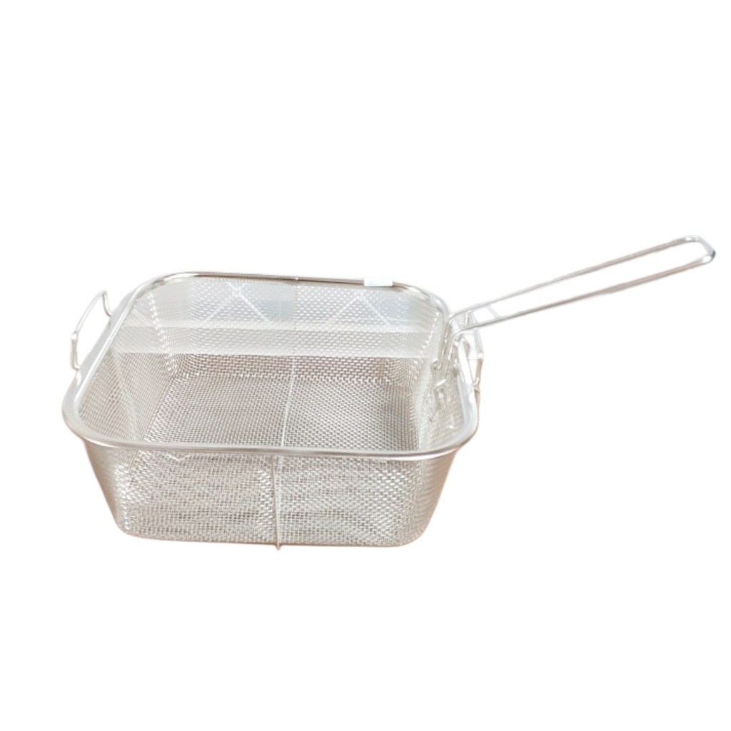 TR-280 S/S SQ DEEP FRYING PAN BASKET 24CM