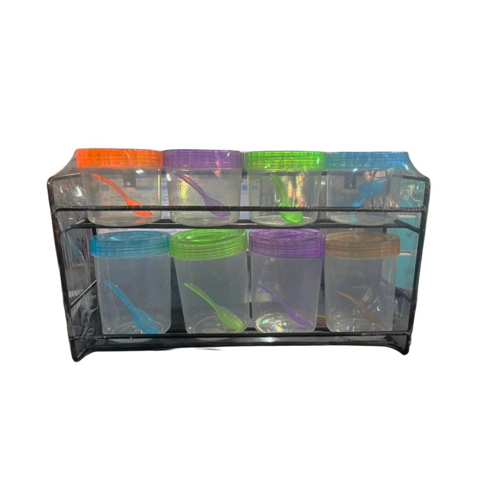 STEEL BOTTLE RACK 2*1 8PCS