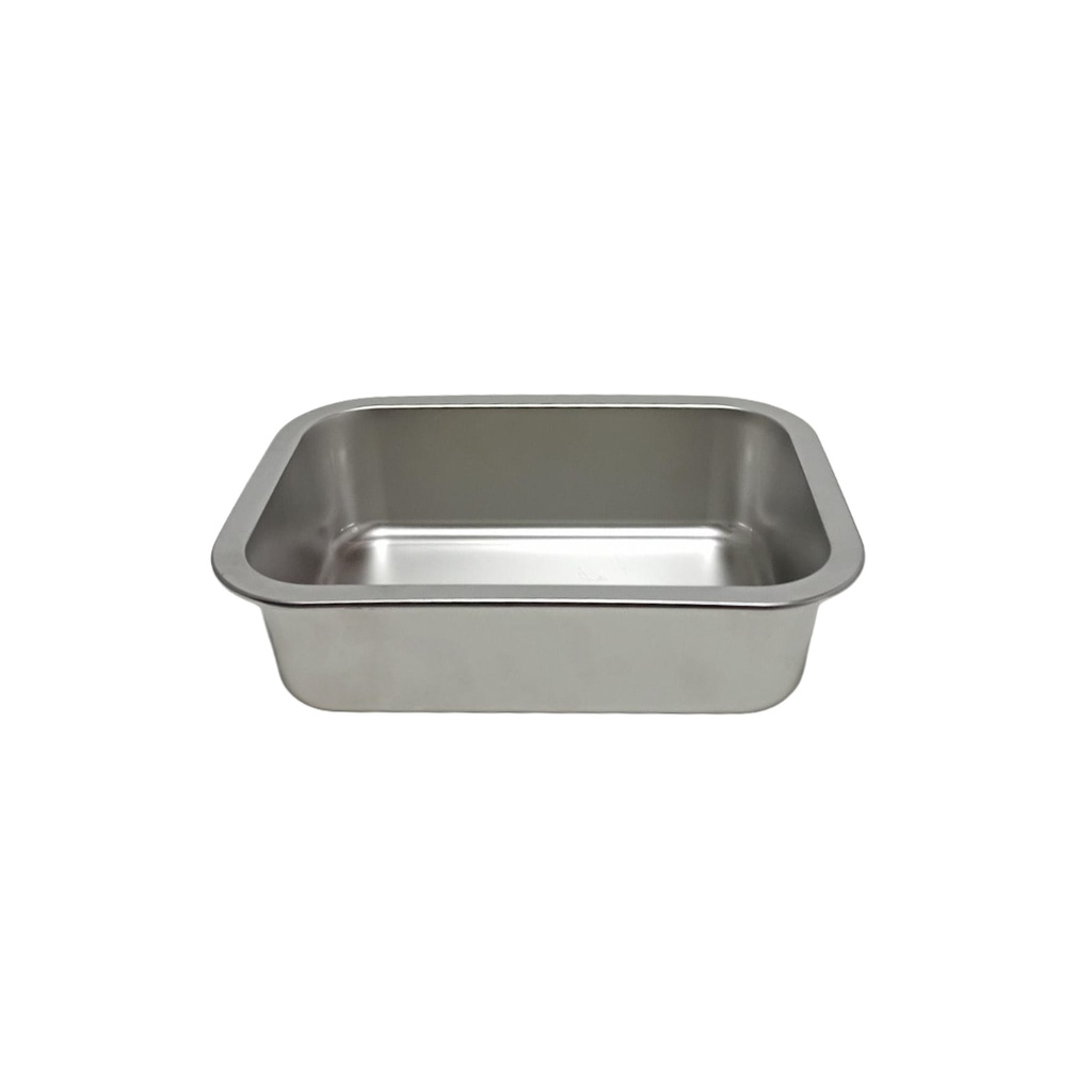 2036-13 STEEL DISH (LENGTH 31.5CM WIDTH 21.5CM HEIGHT 7CM)