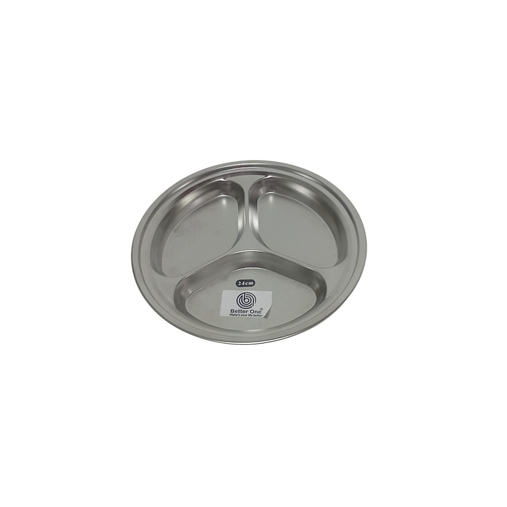 000A78 QY-2456 RD DEVIDED  PLATE (DIAMETER 24CM)