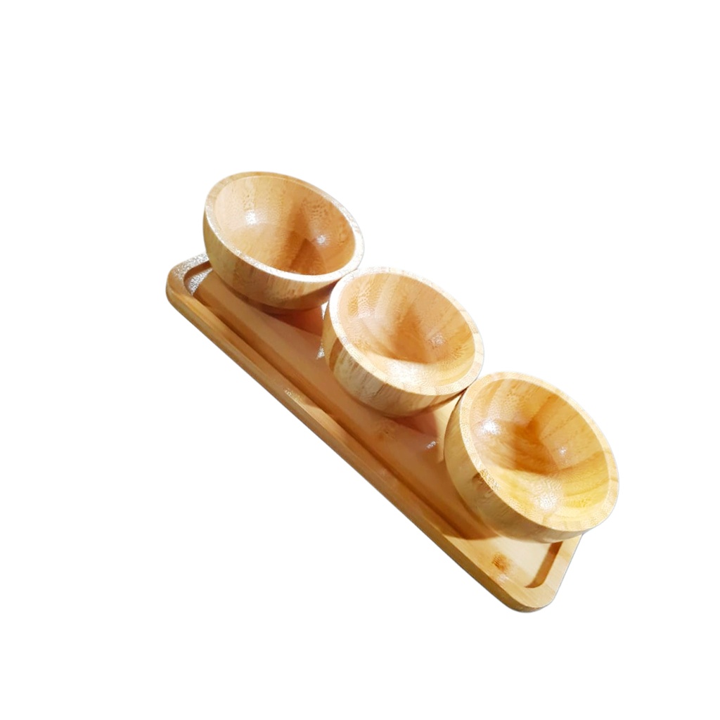 2556-64 WOODEN SPICE SET 3PCS