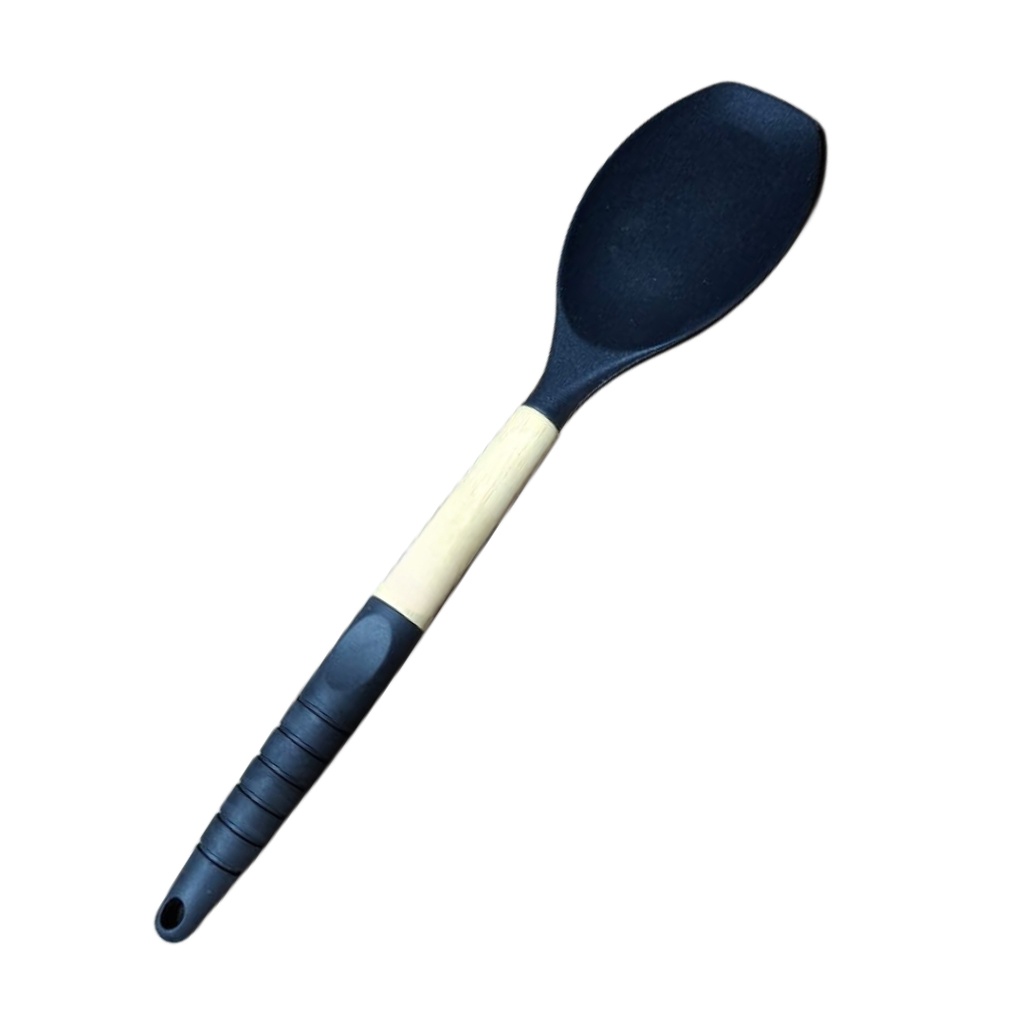 1170-29 WOODEN & SILICONE SPOON 