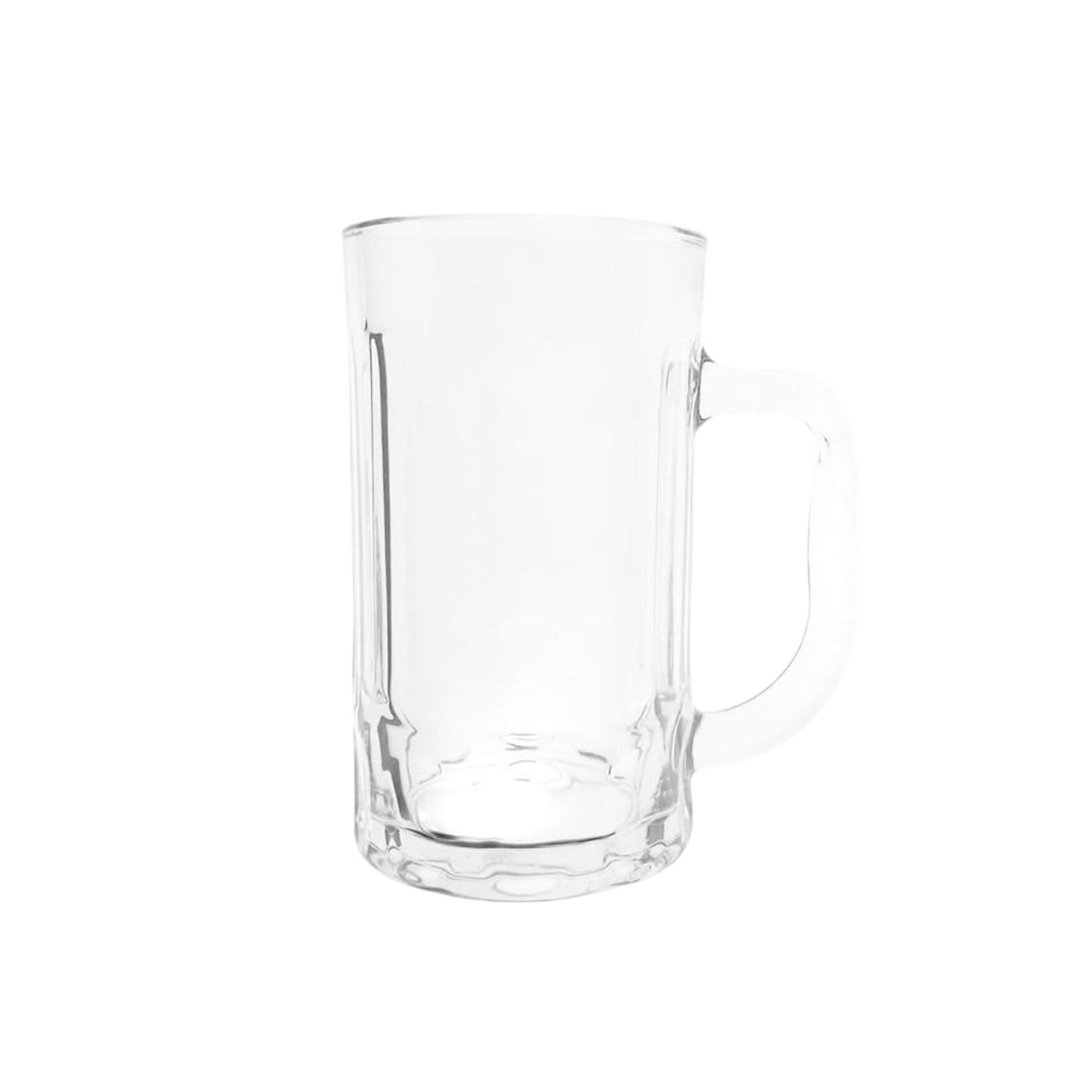 JZB-15816 (1152-26) GLASS BEER MUG 420ML (HEIGHT 13.5CM  DIAMETER 7.5CM)