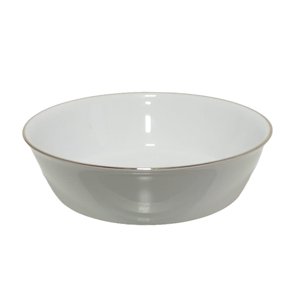 91908-16007 769811 CERAMIC SALAD BOWL GOLD