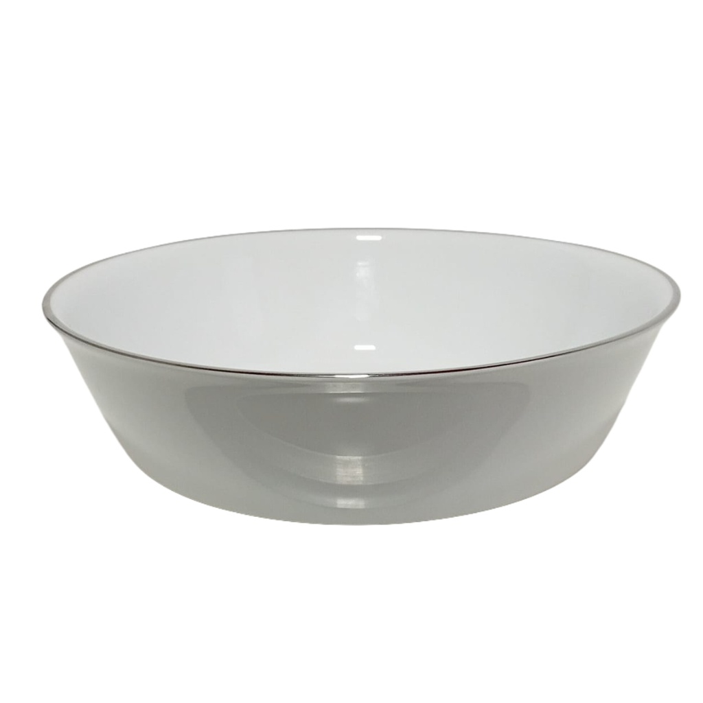 91908-16008 794383 CERAMIC SALAD BOWL SILVER