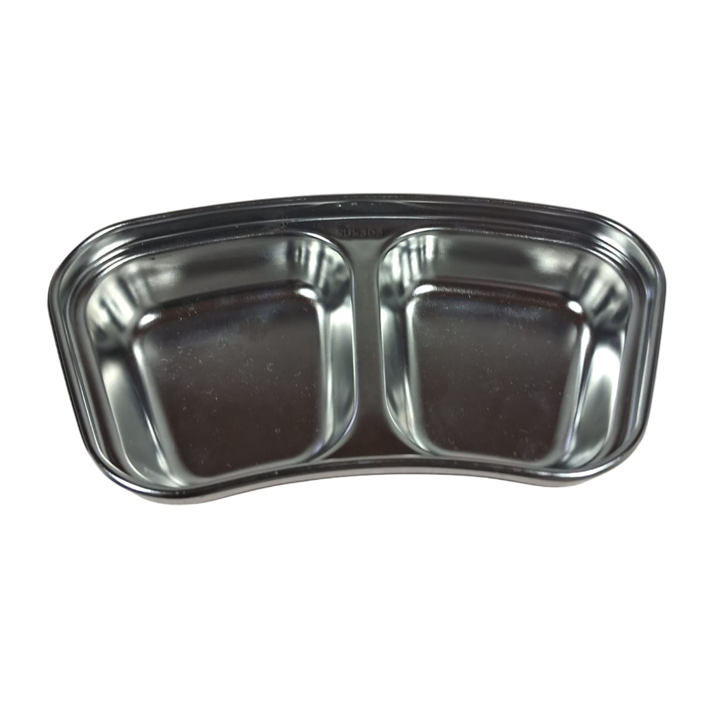 TR-463 S/S SAUCE DISH 304 2 GRID