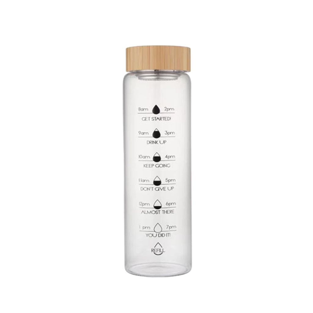 [1043658] 1156-19 GLASS WATER BOTTLE 1000ML