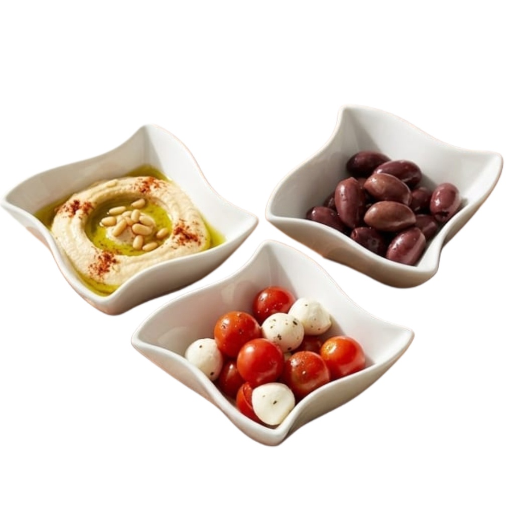 [1043697] 0071-1E CERAMIC SNACK BOWL 3PCS