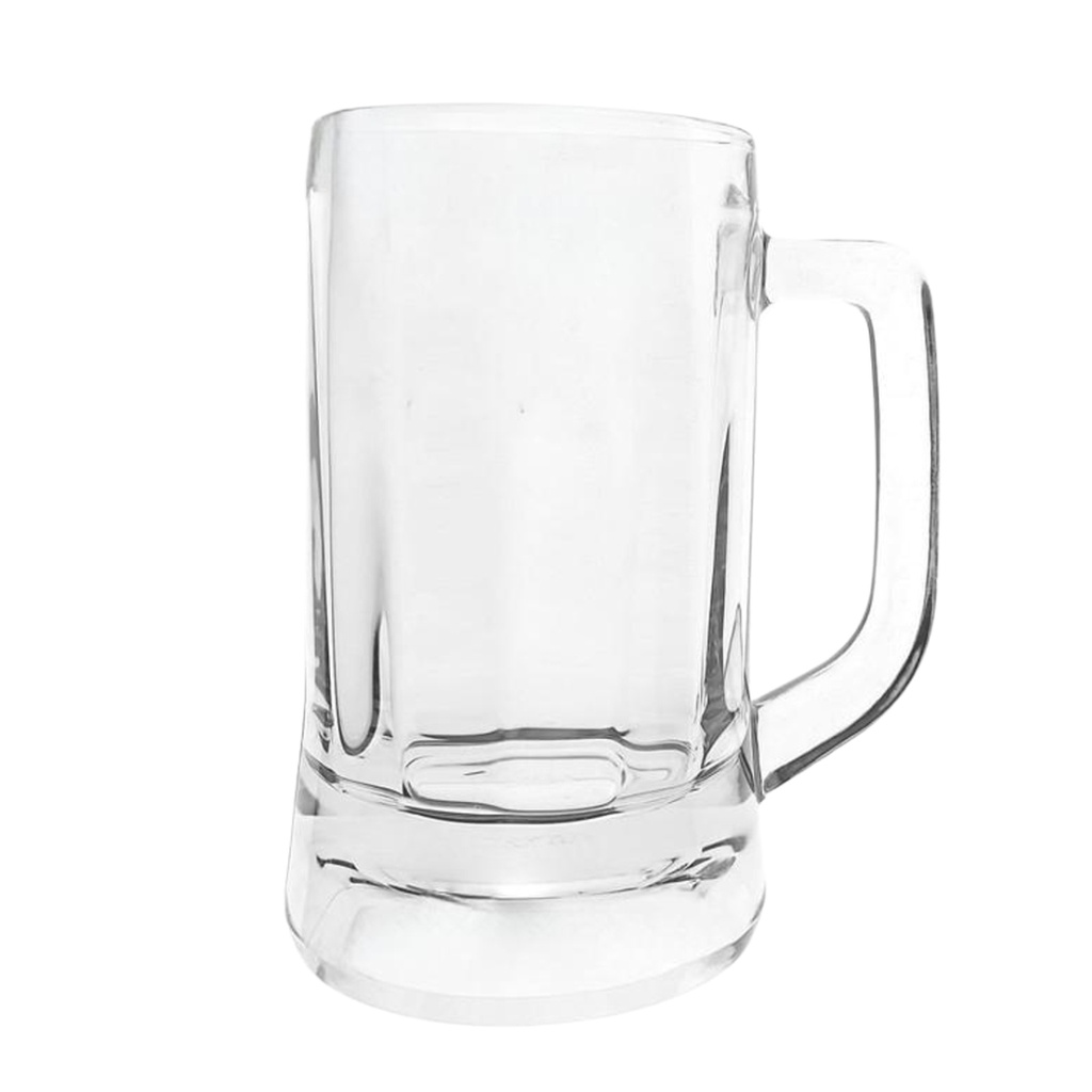 P00840 GLASS BEER MUG 355ML (HEIGHT 14CM DIAMETER 7.3CM)