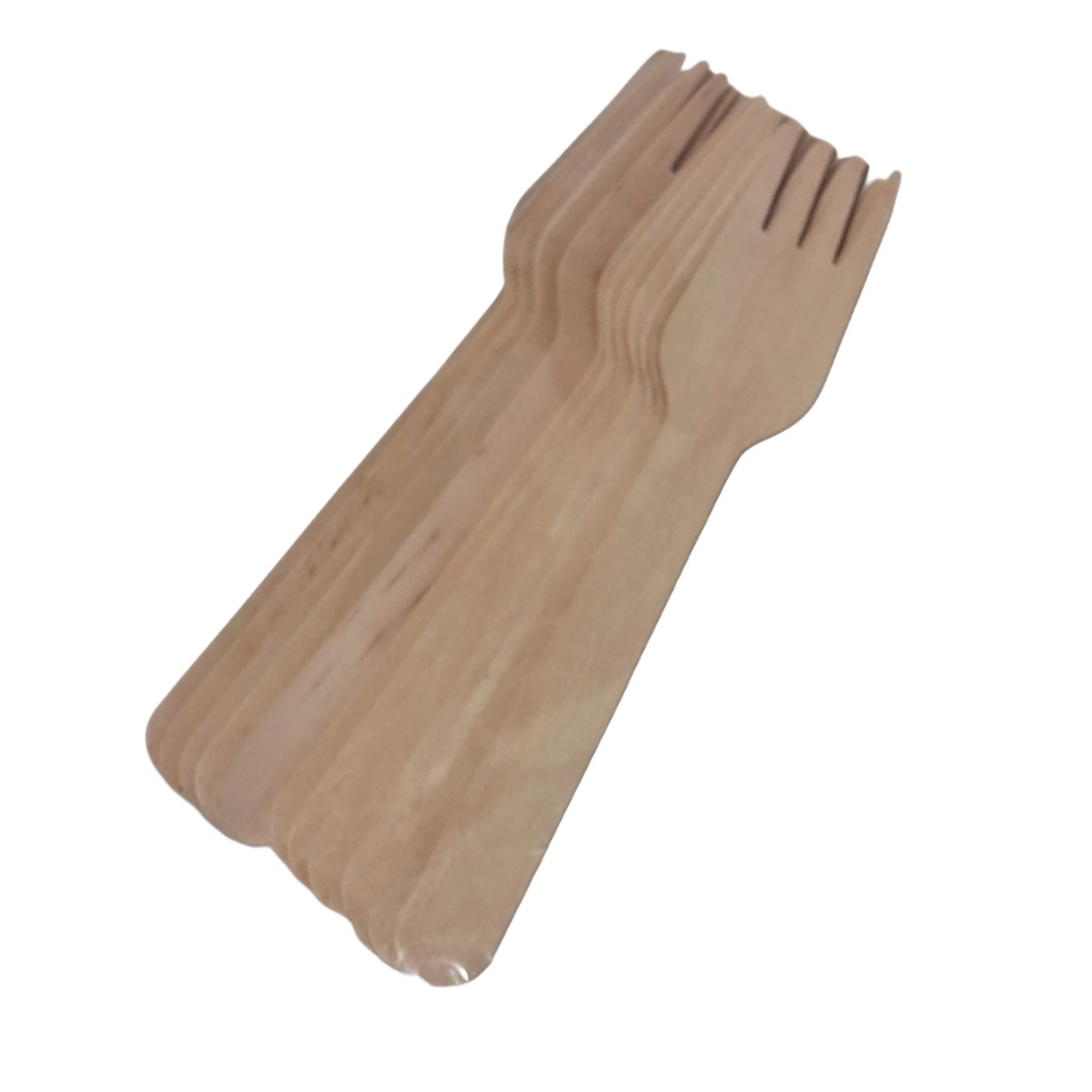[1043926] WOODEN FORK LG 12PCS
