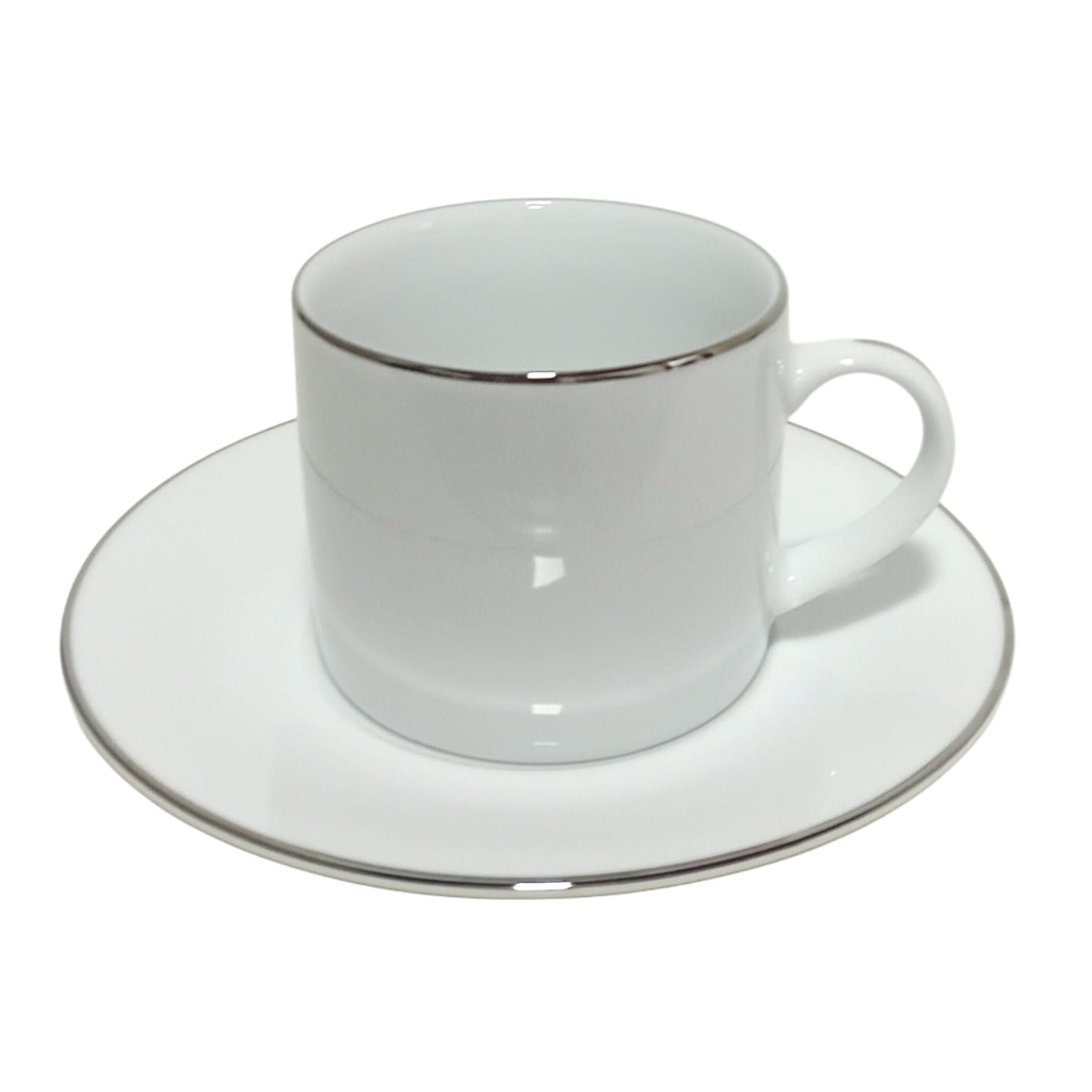 TE012-0-14501-00-H DANKOTUWA WHITE TEA SET PLATINUM 12PCS NEW