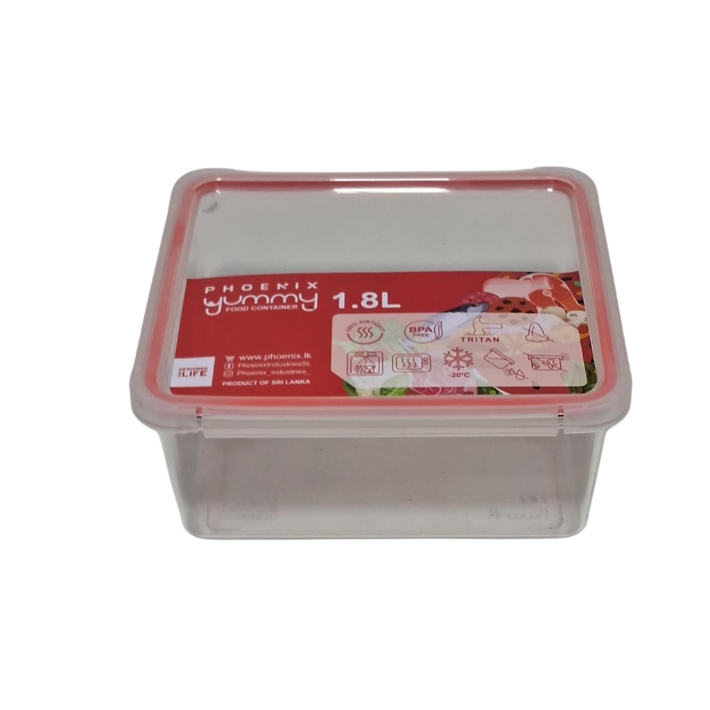 PGCOYU180C10 YUMMY CONTAINER CLEAR 1.8LTR