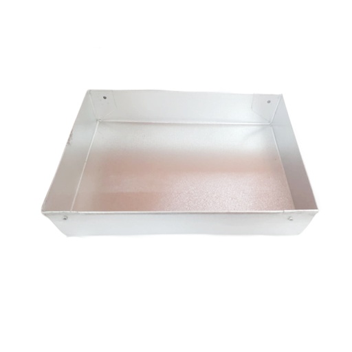 [1000601] ALU. CAKE TRAY (Length29CM               Width18.5CM Height5CM)