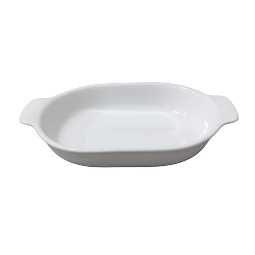 [1017871] 6145 DANKOTUWA WHITE SQ TRAY (M) (WITH HANDLE)