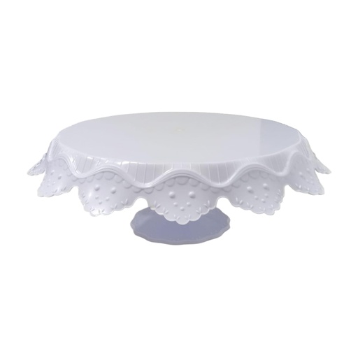 [1026908] CAKE STAND WHITE ZD601
