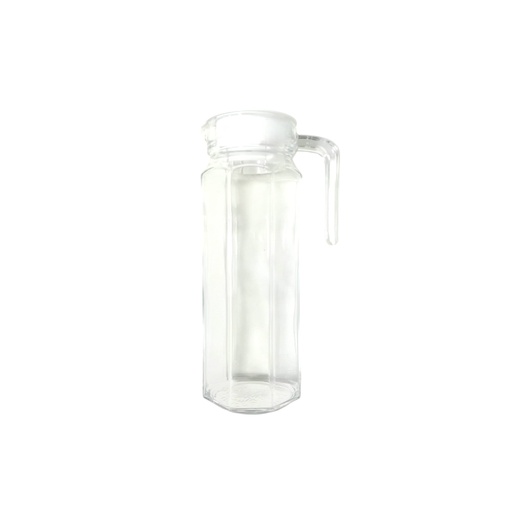 [1027573] GLASS WATER JUG L2060401 2598-400 (volume: 1100ml, height: 24cm, diameter: 8.3cm) EH1003-2 (J-3)