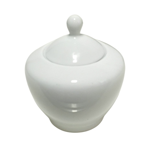 [1028690] 00927 DANKOTUWA WHITE SUGAR BOWL W/LID
