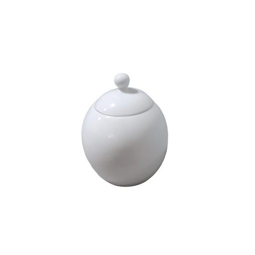 [1028690] 00927 DANKOTUWA WHITE SUGAR BOWL W/LID