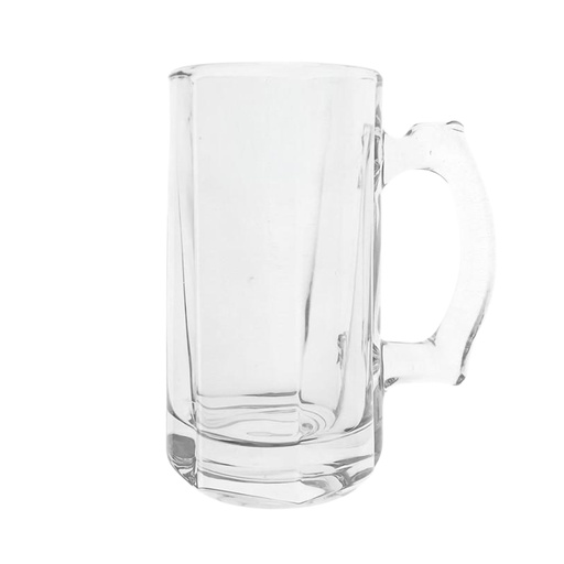 [1034207] GLASS BEER MUG 380ML ZB-68 (HEIGHT 14.5CM DIAMETER 7.3CM)