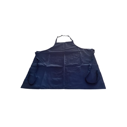 [1038051] APRON NAVY BLUE (COTTON)