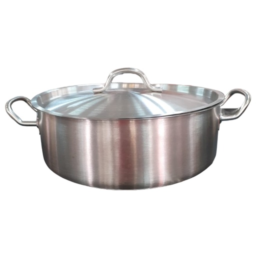[1038122]  H0525  5L DOUBLE HANDLE SAUCE PAN  (HEIGHT:9CM,DIAMETER:28CM) 