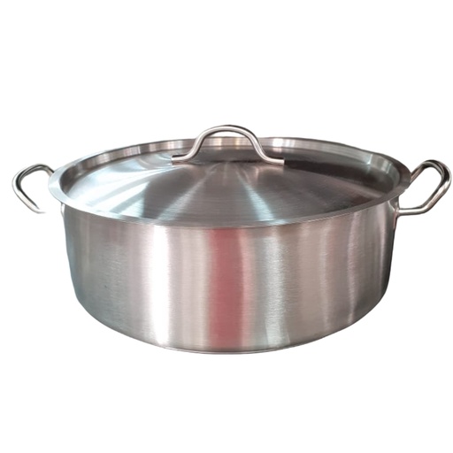 [1038124] H0527 7L DOUBLE HANDLE SAUCE PAN  (HEIGHT:11CM,DIAMETER:32CM)  