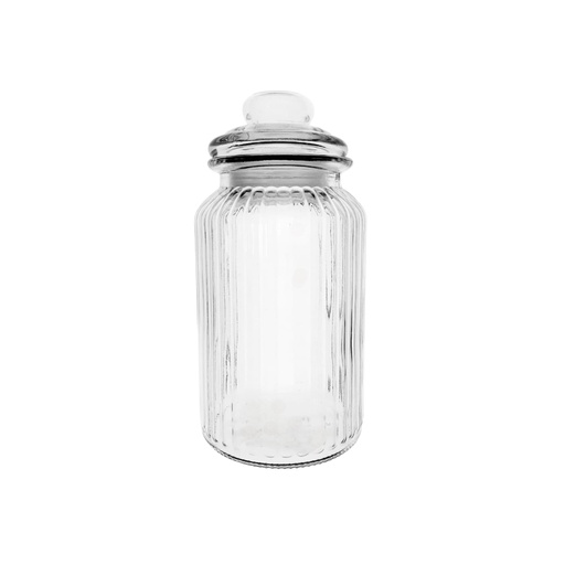[1039112] 105 GLASS JAR STRAWBERRY 1300ML (HEIGHT: 23CM, DIAMETER: 9.2CM)